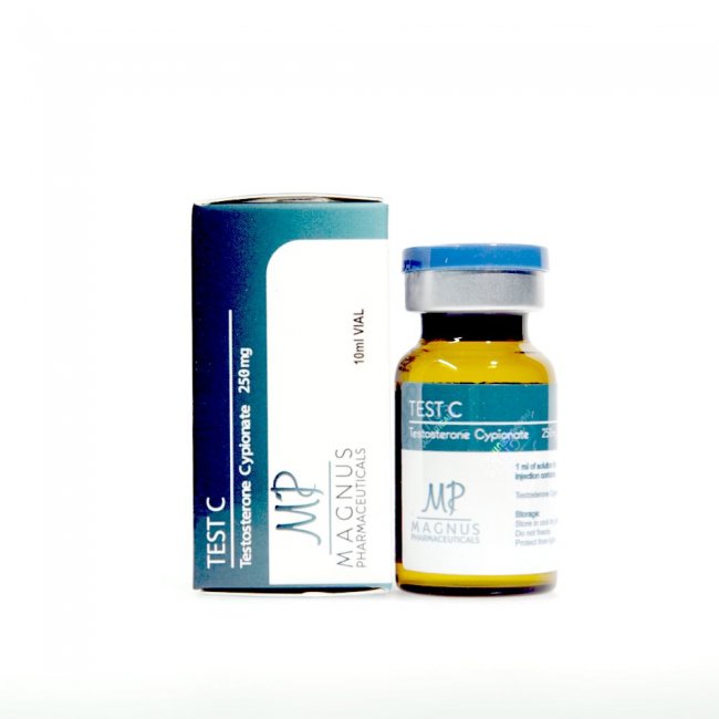 Test C (Testosterone Cypionate) 250 mg Magnus Pharmaceuticals Iniezione di steroidi