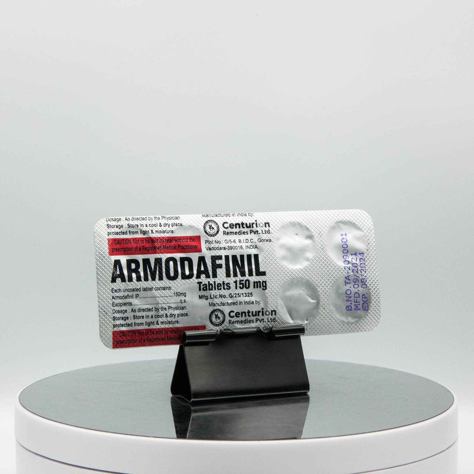 Armodafinil Tablets 150 mg Centurion Laboratories Modafinil (Provigil)