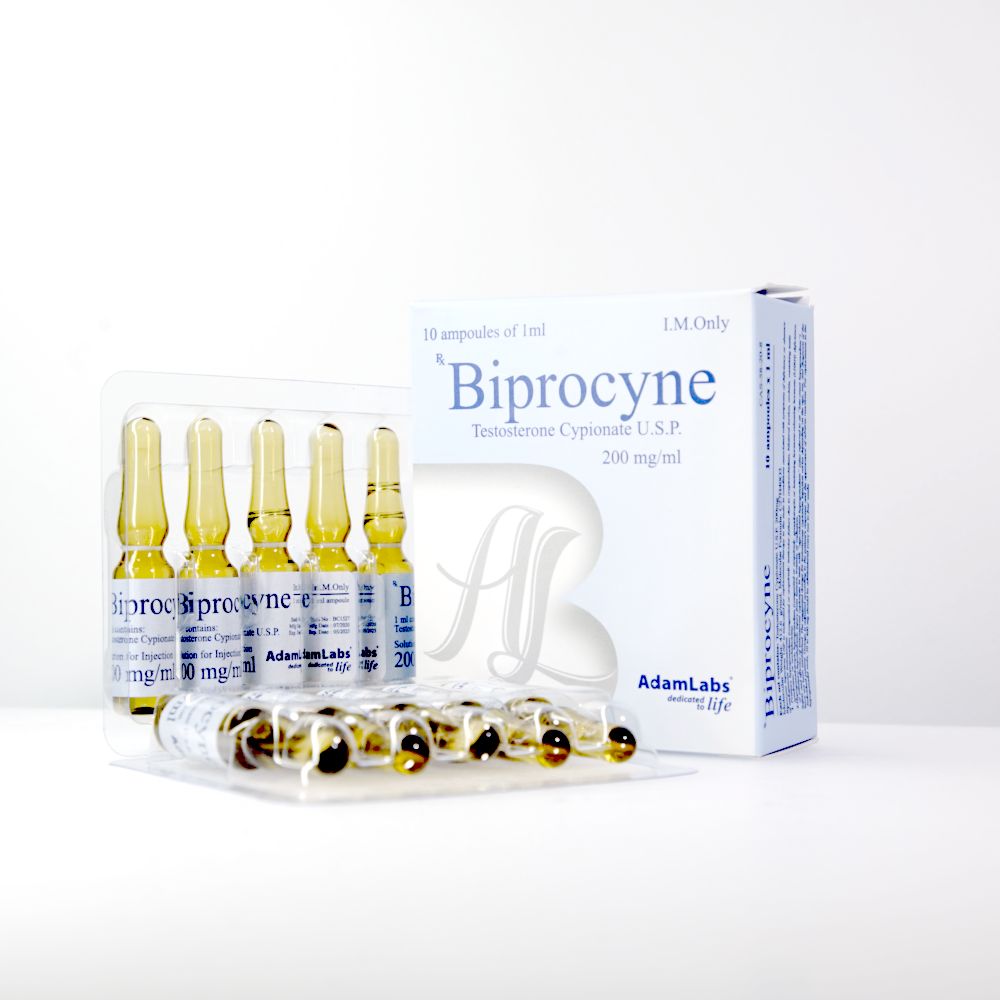 Biprocine (Testosterone Cypionate U.S.P.) 200 mg AdamLabs Iniezione di steroidi