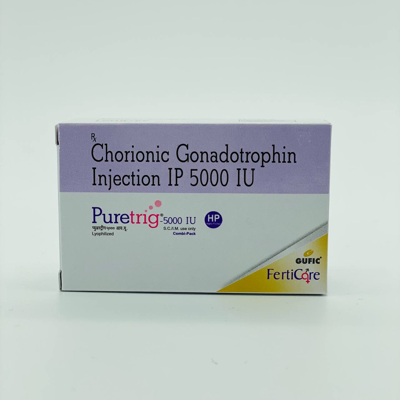 Chorionic Gonadotrophin Injection IP 5000 IU Puretrig Gonadotropina