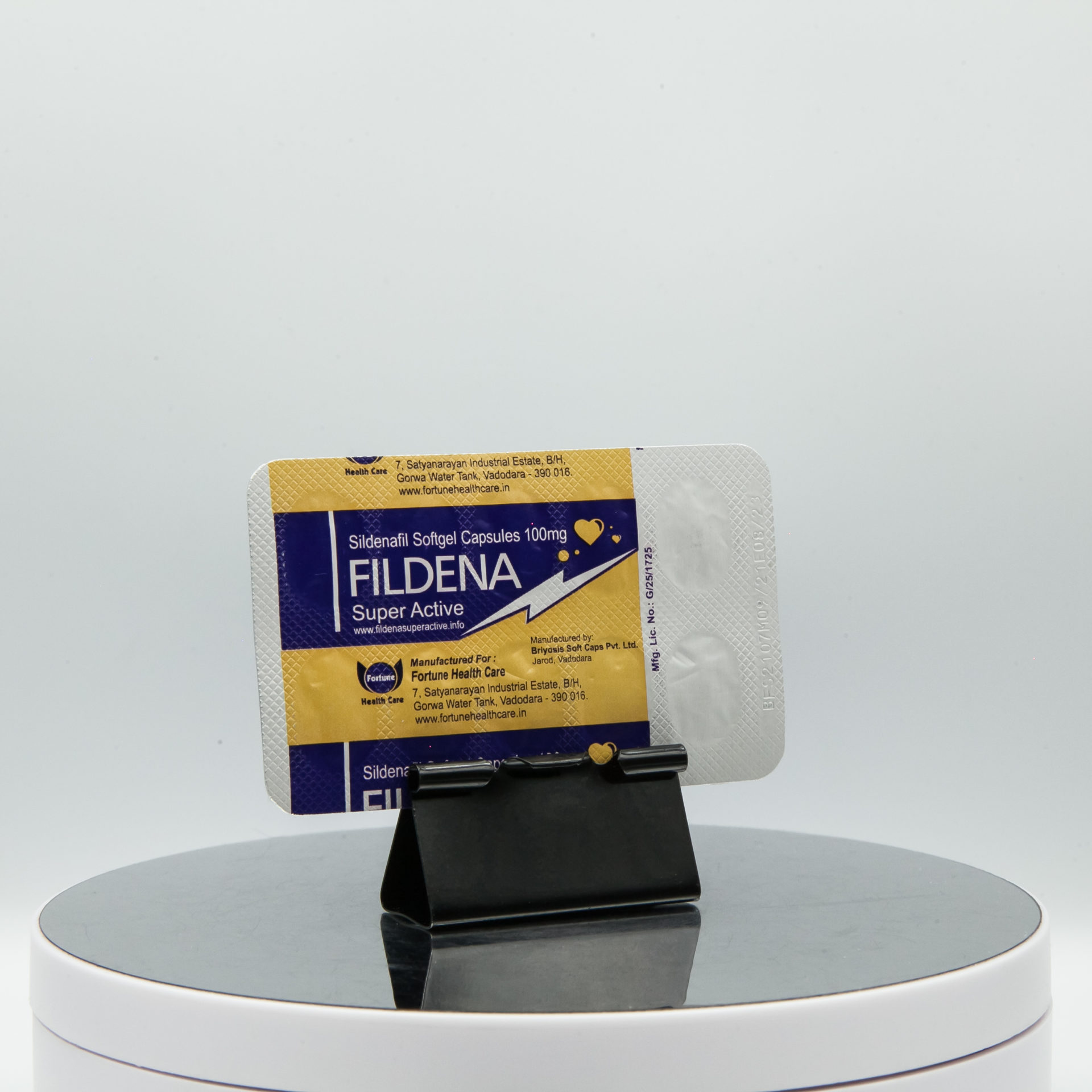 Fildena Super Active 100 mg Fortune Health Care Sildenafil Citrate (Viagra generic) 3