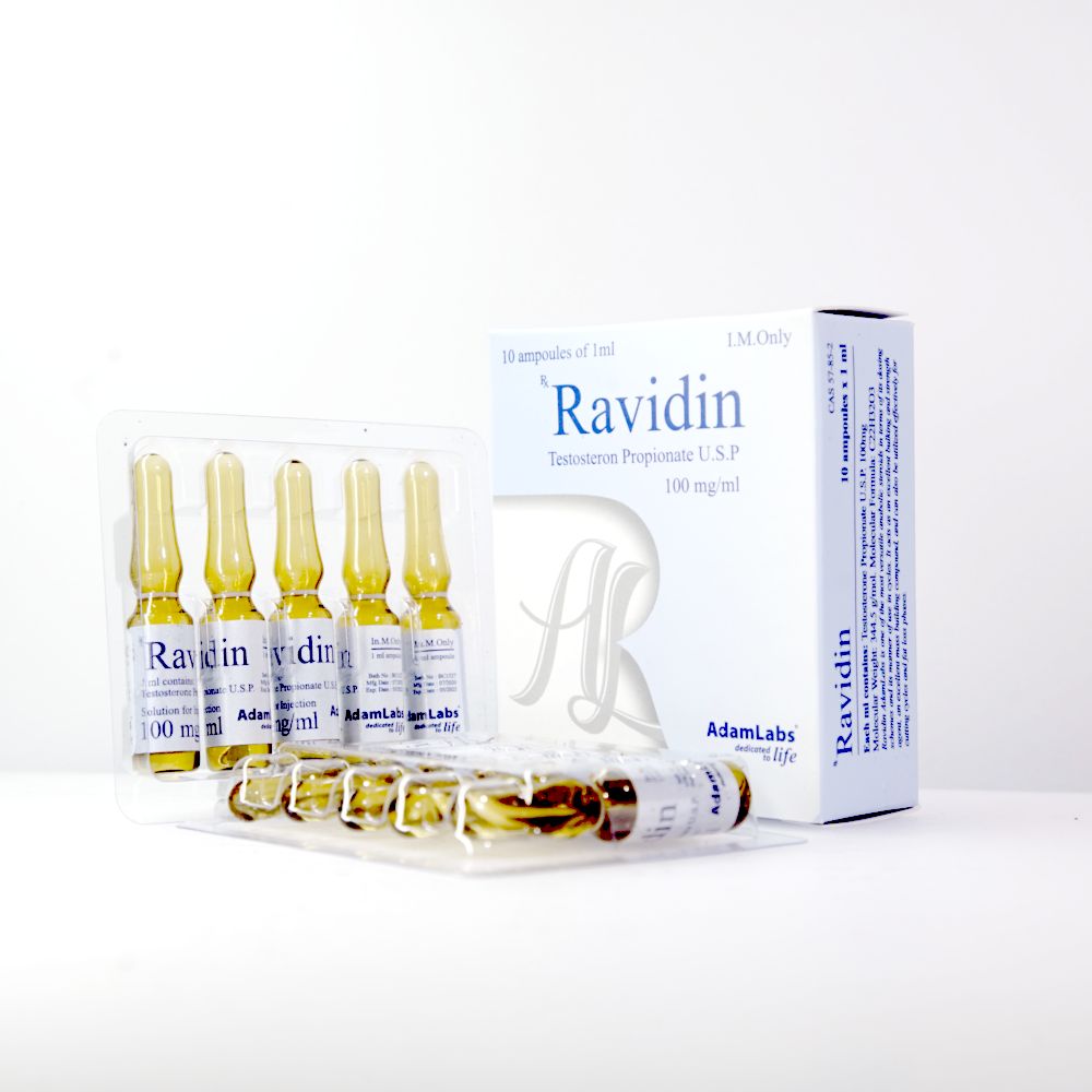 Ravidin (Testosterone Propionate U.S.P.) 100 mg AdamLabs Iniezione di steroidi