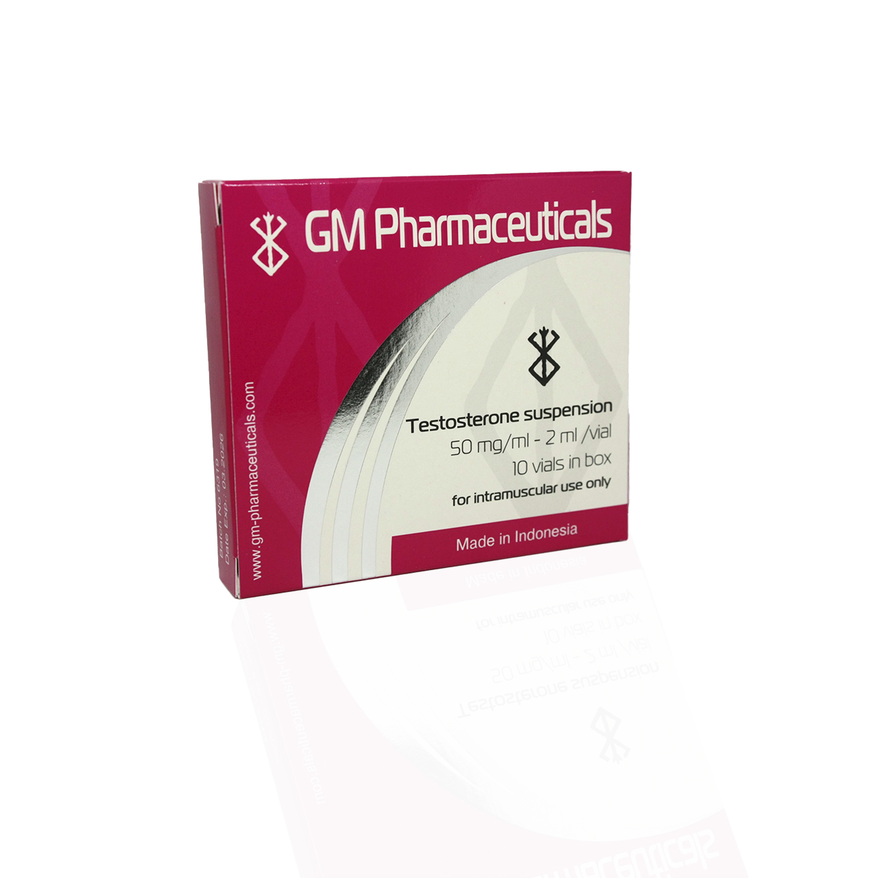 Testosterone Suspension 50 mg GM Pharmaceuticals Iniezione di steroidi