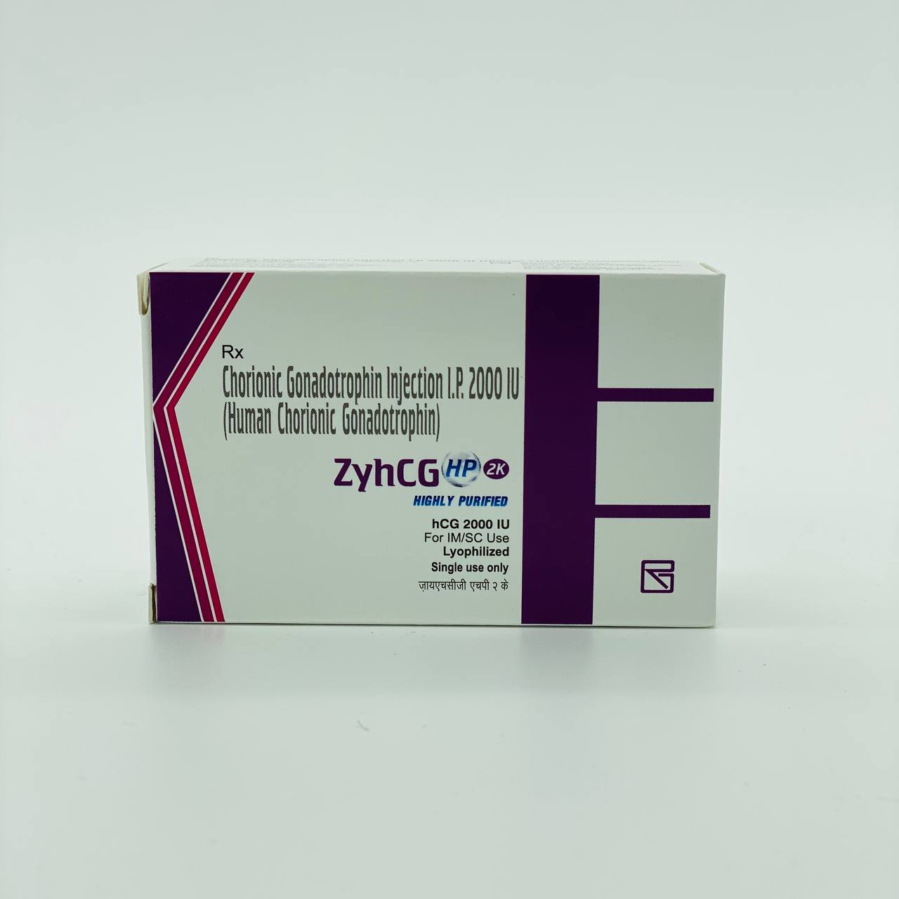 Chorionic Gonadotropin Injection I.P. 2000 IU ZyhCg Gonadotropina