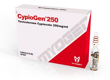 CypioGen 250 (Testosterone Cipionato) – 250 mg/ml – 5 amp da 1ml – MyoGen Iniezione di steroidi