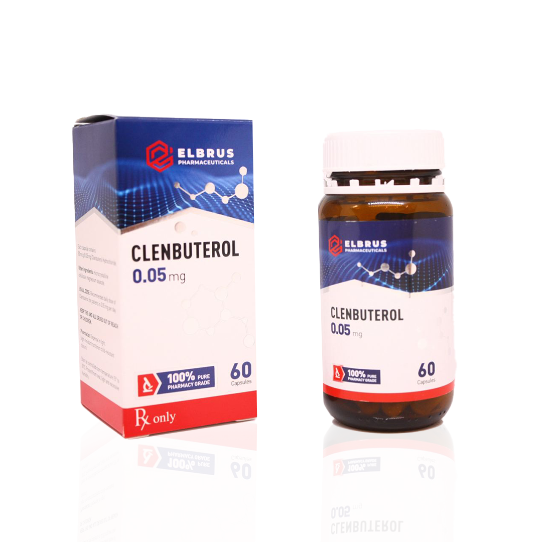 Clenbuterol 0.05 mg Elbrus Pharmaceuticals Brucia grassi